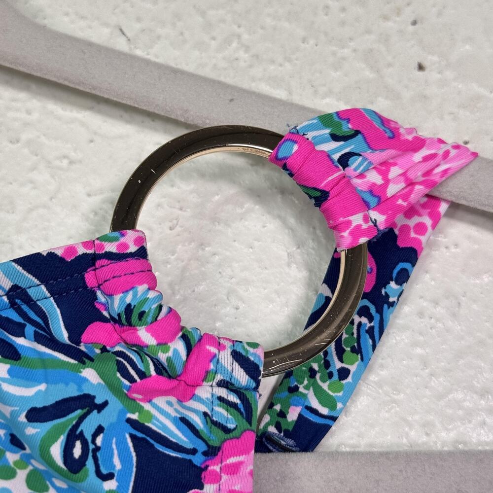 ON HOLD Lilly Pulitzer Leola Swimsuit Womens 4 One Piece Oyster Bay Navy Shroom - Picture 6 of 8
